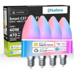 Kalanka - ampoule connecte matter, ampoule led e14 wifi intelligente compatible avec alexa et smart ...