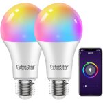 Kalanka - ampoule connect�e wifi a60 e27, 10w rgb 16 millions de couleurs, 2700k - 6500k ampoule led ...