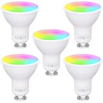 Kalanka - ampoule connect�e wifi gu10, rgbcw led smart, compatible avec alexa / google home, 4. 7w equivalent ...