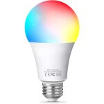 Kalanka - ampoule connect�e wifi, ampoule led e27 multicolore 2500k - 6500k, dimmable 9w 806lm, compatible ...