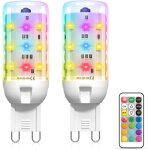 Kalanka - ampoule g9 led multicolore dimmable, ampoule g9 connect��e 2w, t��l��commande ir, 12 couleurs, ...