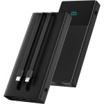 Kalanka - banque d'alimentation de chargeur portable avec 2 cbles intgrs 13000mah pd chargeur de tlphone ...