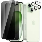 Kalanka - beishkj [lot de 2 + 2] pour iphone 15 plus ultra privacy �cran protecteur + protecteur d'objectif ...