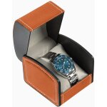 Kalanka - bo�te a montres, etui pour montres c�libataire en cuir pu avec coussin amovible, carr� portable ...