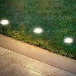 Kalanka - briloner - systme de jardin connect to shine 12v, lot de 3 spots led encastrables au sol, ...
