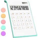 Kalanka - calculatrice de bureau bleu sarcelle, fournitures et accessoires de bureau verts, calculatrice ...