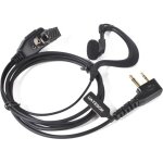 Kalanka - casque ptt en forme de g 2 broches pour radio compatible avec les talkies walkies midland des ...