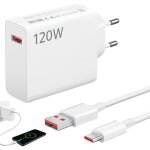 Kalanka - chargeur charge rapide avec c�ble usb c 1. 5m, blanc bloc chargeur usb c pour chargeur 120w ...
