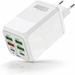 Kalanka - chargeur rapide 150w usb - c 6 ports �c chargeur usb avec 2x usb - c & 4x usb - a, prise usb ...