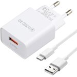 Kalanka - chargeur secteur super rapide 3. 0 pour huawei p50 p40 pro p30 p20 mate 40 30 20 10 honor v30 ...