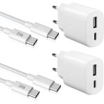 Kalanka - chargeur usb c 25w, adaptateur de charge rapide pour secteur pour samsung galaxy s25 / s24 ...
