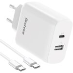 Kalanka - chargeur usb c 65w, chargeur rapide gan avec cable type - c de 2m, adaptateur secteur usb c ...