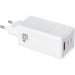 Kalanka - chargeur usb - c gan 65w, 3 ports pd rapide - chargeur compact usb - c pour macbook pro / air, ...