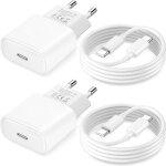 Kalanka - chargeur usb c rapide iphone 17 16 15, original 25w chargeur rapide avec 2m c�ble pour iphone ...