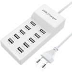 Kalanka - chargeur usb multi - port, prise d'alimentation usba 10 ports charge rapide usb multi - ports ...