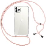 Kalanka - collier coque pour iphone 11 pro max avec cordon, rglable lanyard housse transparente silicone ...