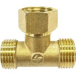 Kalanka - connecteur de tuyaux  3 voies, connecteur de t - shirt en t - shated en laiton g1 / 2 en laiton, ...