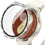 Kalanka - coque d'�cran diamond pour samsung galaxy watch 7 40mm accessoires, bling coques avec protecteur ...