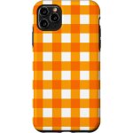 Kalanka - coque pour iphone 11 pro max plaid vichy orange a carreaux ecossais ecossais automne