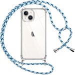 Kalanka - coque pour iphone 13 mini avec cordon, transparente silicone housse avec rglable de collier ...
