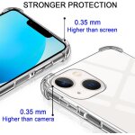 Kalanka - coque pour iphone 13 mini avec cordon, transparente silicone housse avec rglable de collier ...