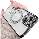 Kalanka - compatible avec coque iphone 13 a paillettes diamant glitter magntique housse transparente ...