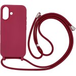 Kalanka - coque compatible avec iphone 16(6. 1 ), collier pour etui colliers de cellulaire corde silicone ...