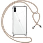 Kalanka - coque pour iphone xs / x avec cordon, transparente silicone housse avec rglable de collier ...