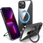 Kalanka - coque magntique pour iphone 13 pro max avec support invisible, [compatible avec magsafe] etui ...