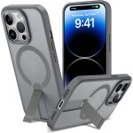 Kalanka - coque magn�tique pour iphone 14 pro coque � b�quille en m�tal compatible avec magsafe, etui ...