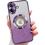 Kalanka - coque magn�tique � paillettes pour iphone 17 - protection compl�te - fine - r�sistante aux ...