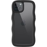 Kalanka - coque mignon pour iphone 15 6, 1 pouces, etui housse vague cadre forme boucle antichoc pour ...