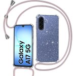 Kalanka - coque pour samsung galaxy a17 5g / 4g avec cordon, collier coque glitter transparent paillettes ...