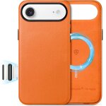 Kalanka - coque standard magn�tique cuir v�ritable pour iphone 17 air 6, 5 pouces 5g 2025, etui compatible ...