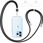 Kalanka - cordon telephone portable, avec 2 patchs transparent durables, lanière de téléphone portable ... Kalanka - cordon telephone portable, avec 2 patchs transparent durables, lanière de téléphone portable ...