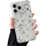 Kalanka - etui pour iphone 17 pro, coque transparente en tpu souple avec motif fleur, protection ultra ...