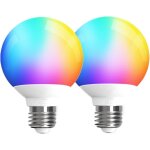Kalanka - globe ampoule connect�e alexa e27, compatible avec alexa (appareils echo requis), g80 6w led ...