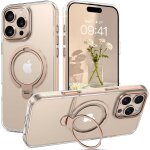 Kalanka - magntique coque iphone 16 pro avec support 360, compatible avec magsafe, etui avec bquille ...