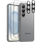 Kalanka - mat coque pour samsung galaxy s25 5g avec 2 protection d'�cran et 2 protecteur d'objectif de ...