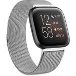 Kalanka - mtal bracelet compatible pour fitbit versa / versa 2 / versa lite pour femme homme, acier ...
