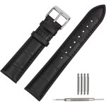 Kalanka - montre bracelet en cuir 20mm - bracelets de montres de veau pour homme femme - bracelet de ...