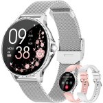 Kalanka - montre connecte femme avec appel, 1. 27'' hd smartwatch avec fonction fminine, 24h frquence ...