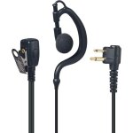 Kalanka - oreillette pour talkie - walkie, casque en forme de g avec micro et bouton ptt, compatible ...