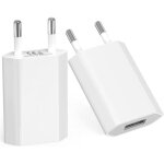 Kalanka - prise usb secteur (2 packs) chargeur pour iphone, samsung, xiaomi, sony, lg, smartphones, iwatch, ...