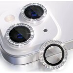 Kalanka - protecteur d'objectif d'appareil photo pour iphone 13, design anneau en cristal diamant, verre ...