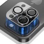 Kalanka - protection objectif camra arrire pour iphone 16 pro / iphone 16 pro max, [glitter brillant] ...