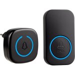 Kalanka - sonnette sans fil ext�rieur �tanche m�lodies avec led, 5 niveaux de volume 0�120 db, port�e ...