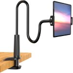 Kalanka - support tablette avec col de cygne de, noir, support universelle, porte tablette, pour ipad ...