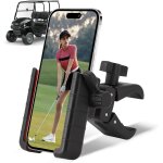 Kalanka - support de tlphone pour voiturette de golfs, support de tlphone rotatif a 360 degrs compatible ...