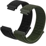 Kalanka - tress� bracelet montre en nylon, 2pcs nylon bracelets de montre, bracelet de remplacement, ...